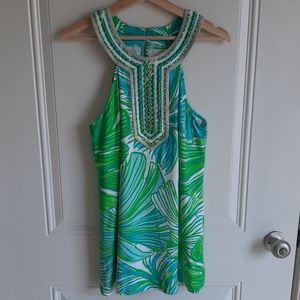 Lilly Pulitzer Green Adelina Tunic Top Size Medium